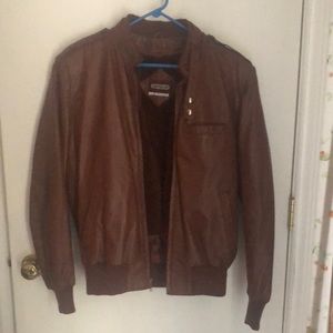 Contour Men’s vintage Leather Bomber jacket size 42R